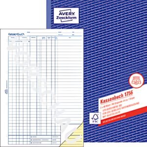 AVERY Zweckform Formularbuch "Kassenbuch", SD, A4