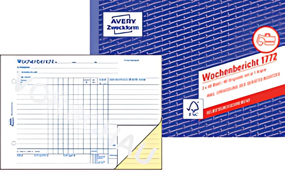 AVERY Zweckform Formularbuch "Wochenbericht", SD, A5 quer