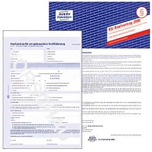 Formulaire d'objet AVERY « Contrat d'achat de véhicules automobiles », 4 volets, A4