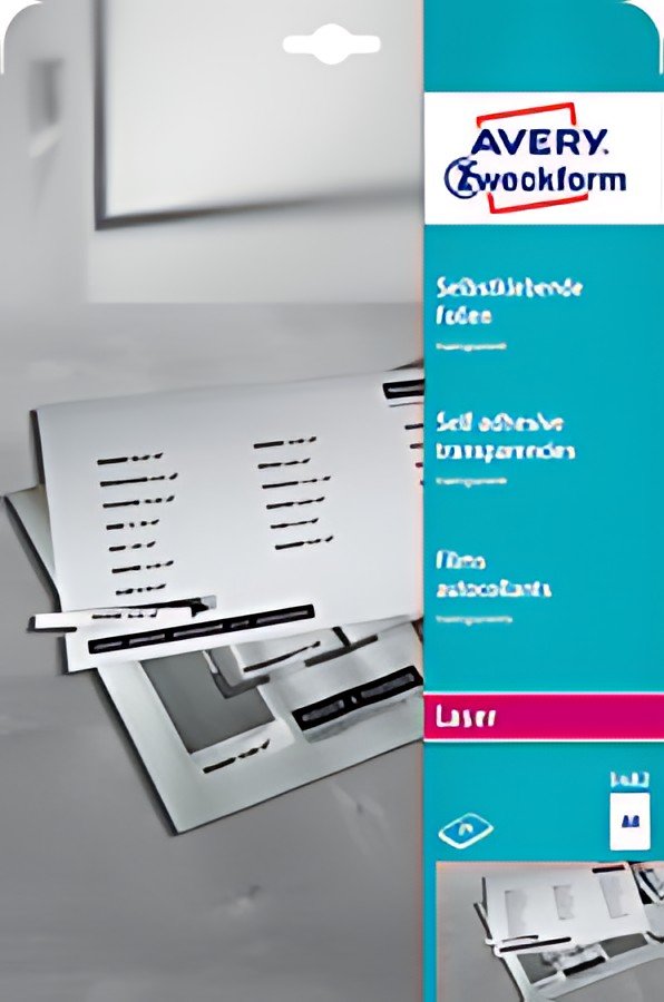 AVERY Zweckform Films transparents pour imprimantes laser,A4