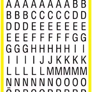 AVERY Zweckform HOME Stckers de lettres, lettres A-Z, noir