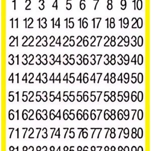 ZDesign HOME Stickers chiffres, chiffres 1 à 99 + 00, noir