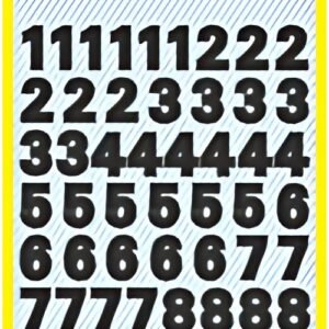 AVERY Zweckform Stickers de chiffres, chiffres 0-9, noir