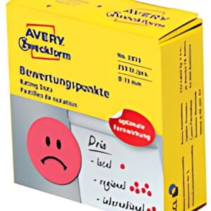 AVERY Zweckform Pastille de couleur, visage négatif, rouge