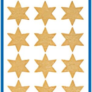 AVERY Zweckform Stickers de Noël ZDesign "étoiles", or