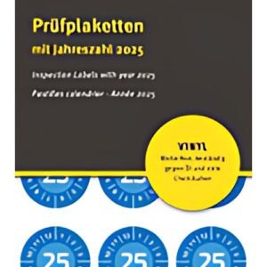 AVERY Zweckform Plaquette de contrôle, 2025, 30 mm, bleu