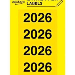 Étiquette de contenu du dossier AVERY Zweckform "2026", 60x26 mm, jaune