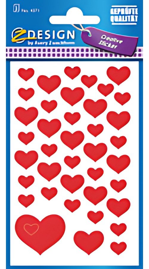 AVERY Zweckform ZDesign CREATIVE Sticker "coeurs"