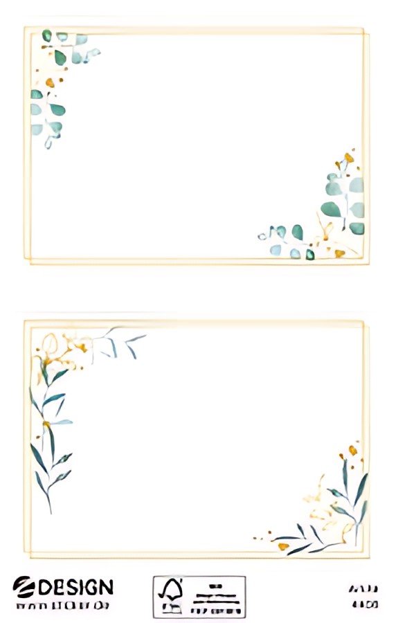ZDesign HOME Étiquette, cadre ornementé, rectangulaire