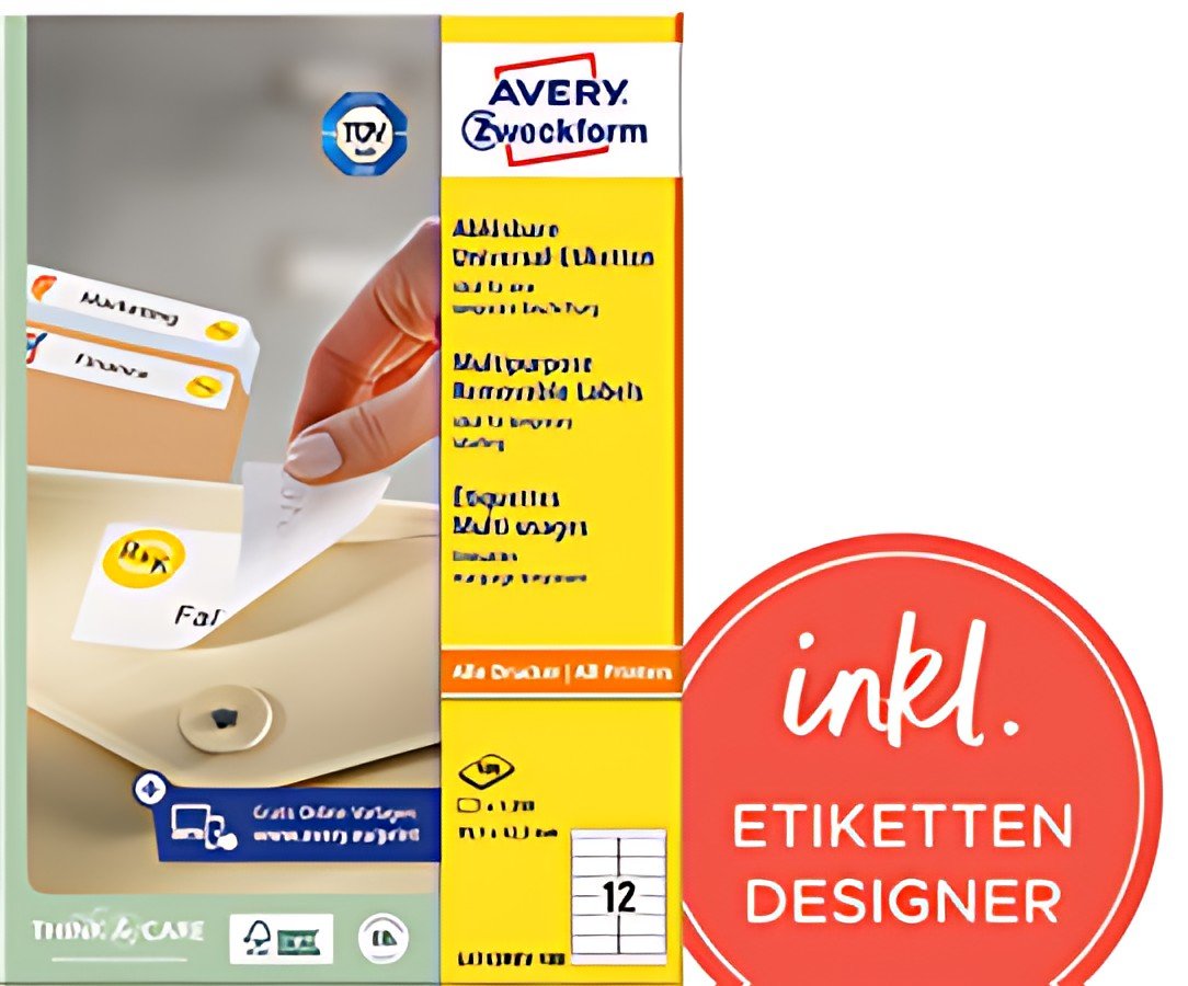 AVERY Zweckform Etiquette universelle, 35,6 x 16,9 mm, blanc