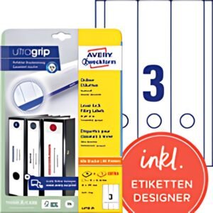 AVERY Zweckform Etiquette pour dos de classeur, rouge