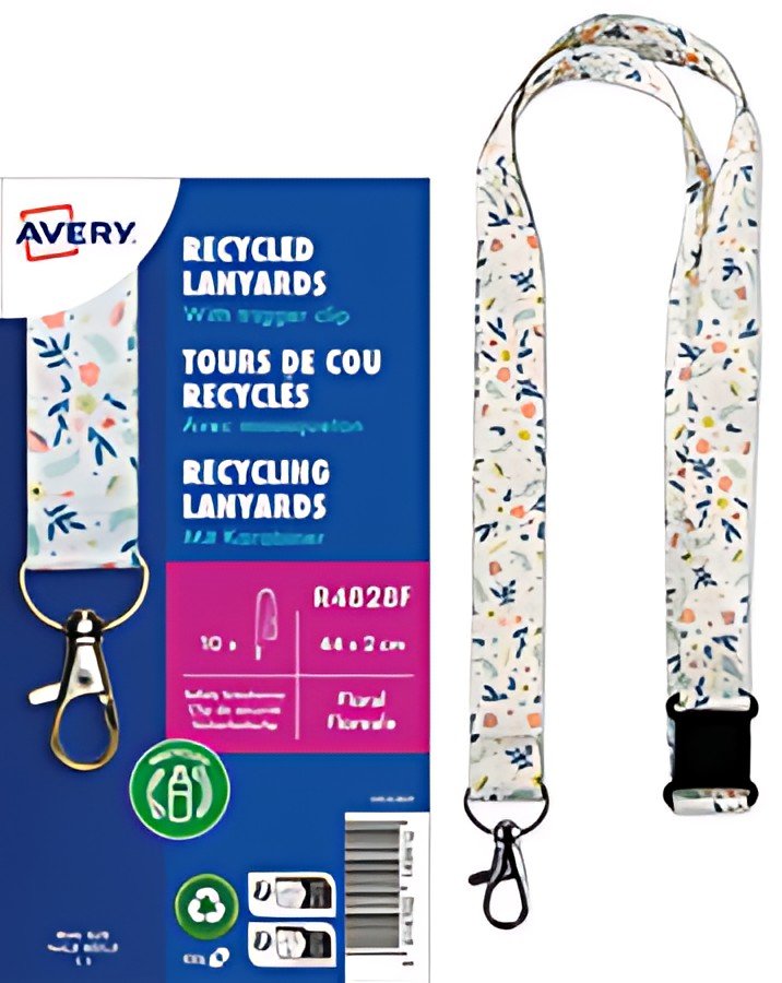 AVERY Tour de cou, rPET, "tropical", 20 x 440 mm
