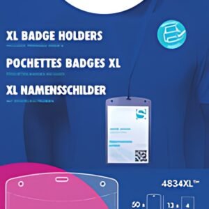 AVERY Pochette badge XL, 105 x 148 mm, transparent