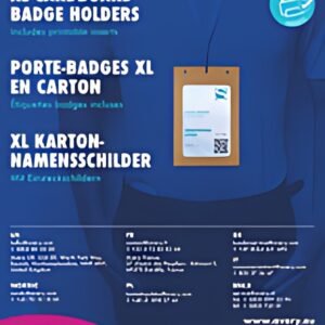 AVERY Pochette badge XL, en carton, 105 x 148 mm