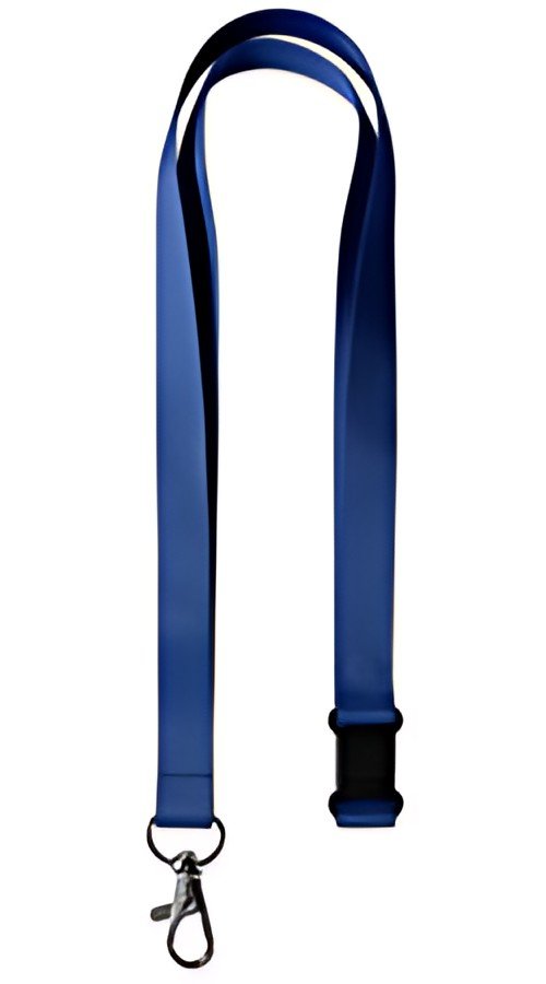 AVERY Tour de cou, en rPET, 440 x 15 mm, bleu