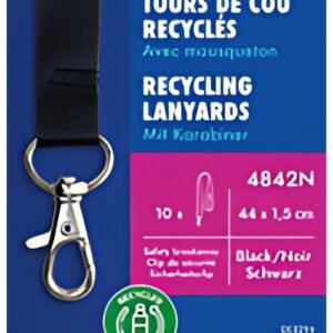 AVERY Tour de cou, en rPET, 440 x 15 mm, jaune