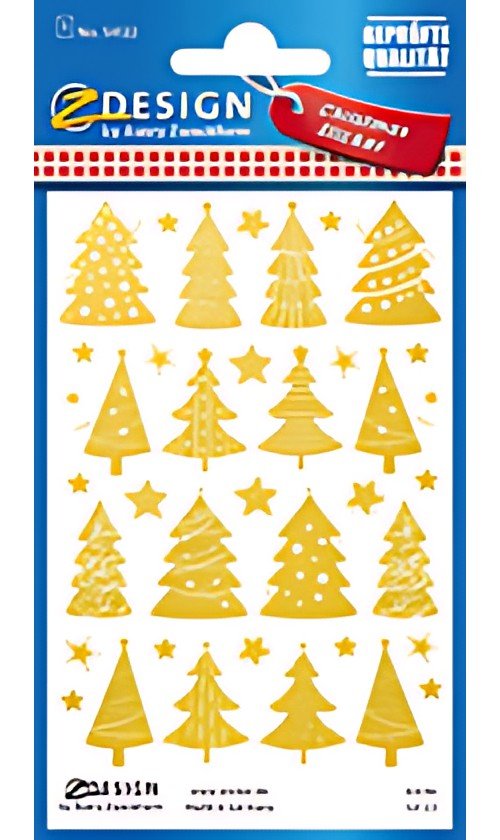AVERY Zweckform ZDesign Stickers de Nöel "Arbres de Noël"