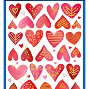 AVERY Zweckform ZDesign Sticker CREATIVE "coeurs"