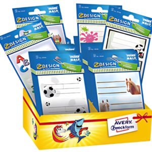 AVERY Zweckform ZDesign Assortiment étiquettes enfant SCHOOL