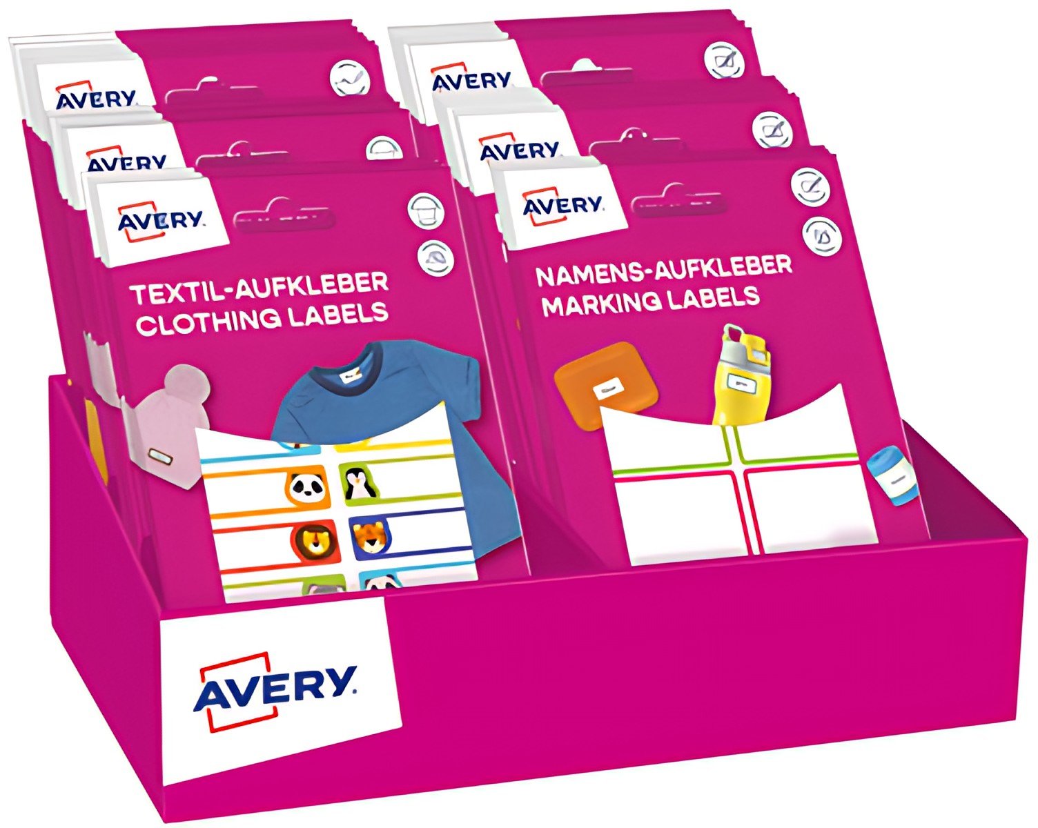 AVERY Assortiment Back-To-School Mix 2025, présentoir carton