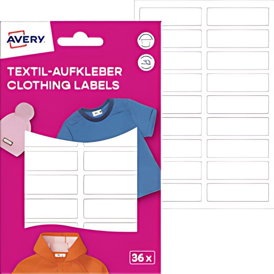 AVERY Étiquette pour textile, 13 x 45 mm, blanc