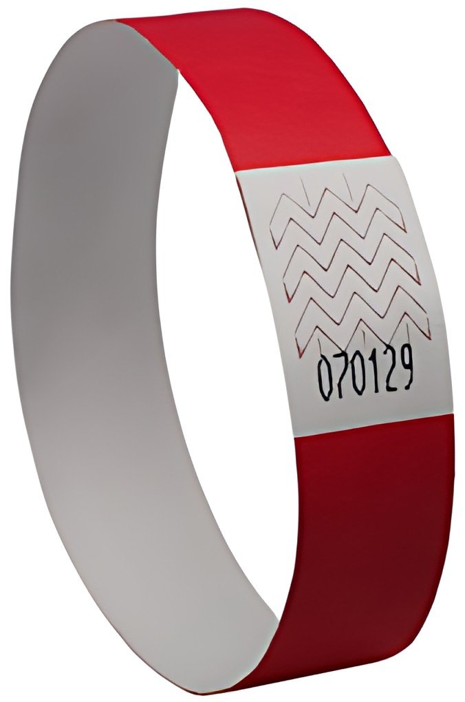 AVERY Bracelet imprimable, 256 x 19 mm, rouge fluo