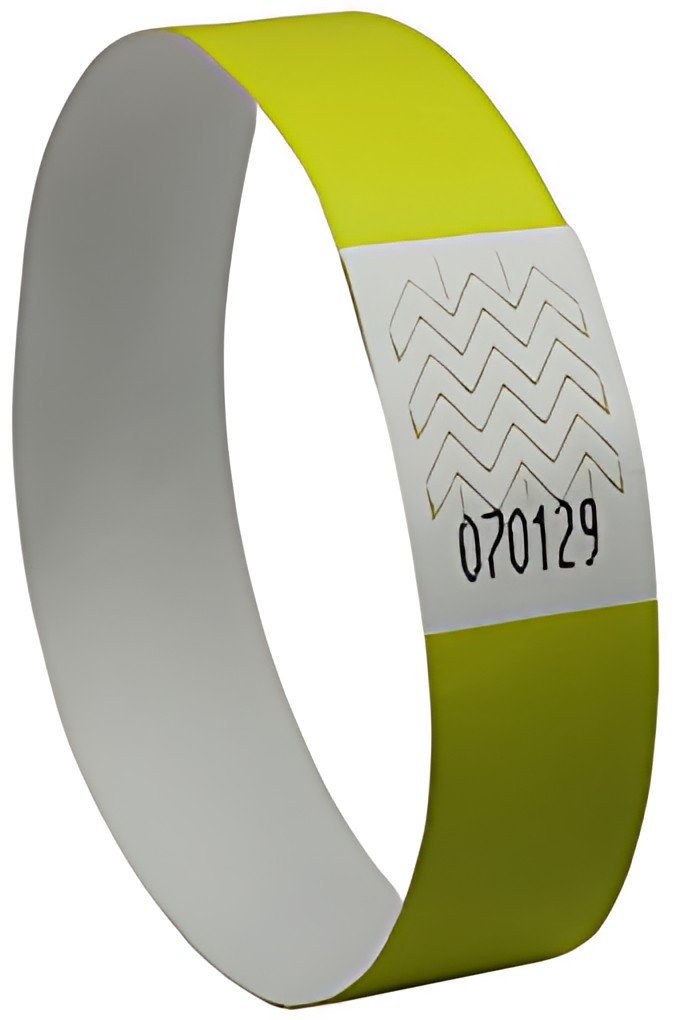 AVERY Bracelet imprimable, 256 x 19 mm, jaune fluo