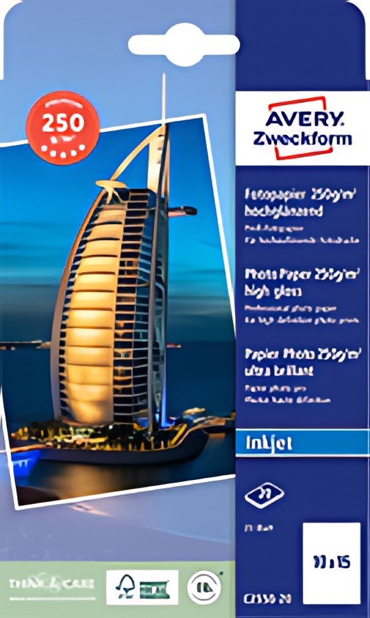 AVERY Zweckform Papier photo jet d'encre PREMIUM, 10 x 15 cm