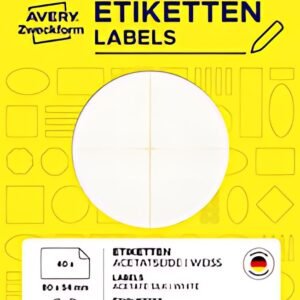 AVERY Zweckform Étiquette de nom, 76x19 mm, enlevable, blanc