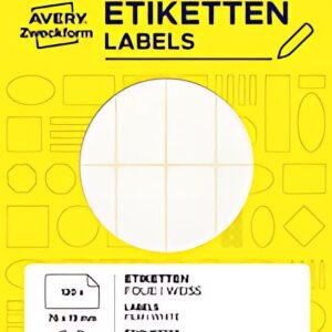AVERY Zweckform Étiquette de nom, 80x54 mm, enlevable, blanc