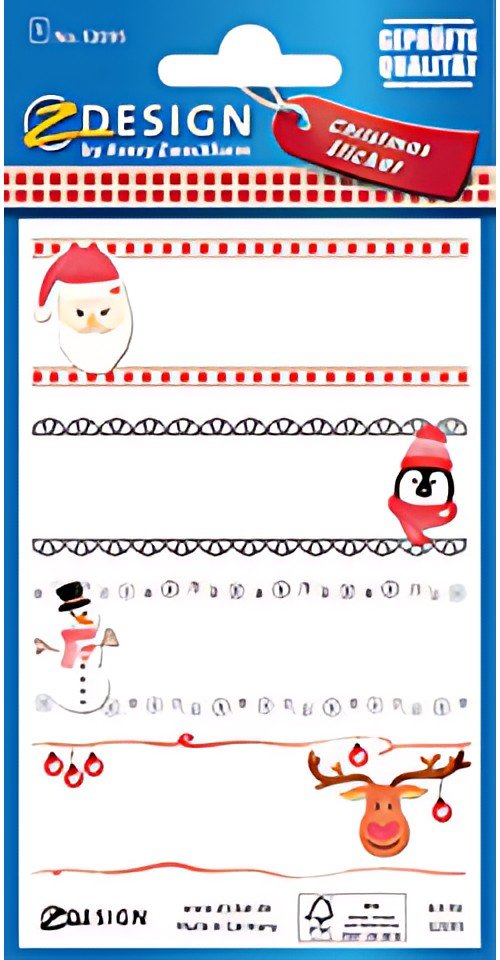 AVERY Zweckform ZDesign Sticker pour cadeau de Noel "Nom"