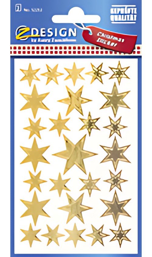 AVERY Zweckform Sticker de Noel ZDesign "etoile", or