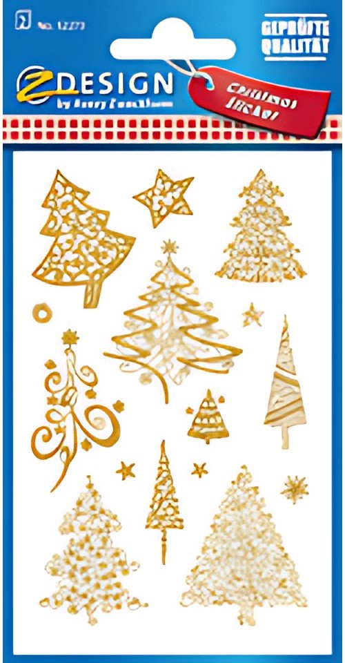 AVERY Zweckform ZDesign Stickers de Noël "Arbres"