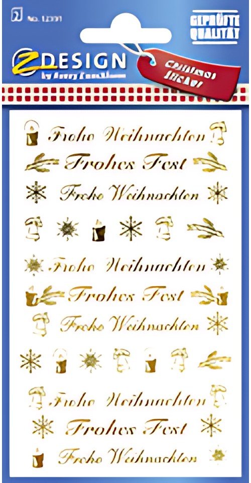 AVERY Zweckform ZDesign autocollants pour Noël "Frohes Fest"
