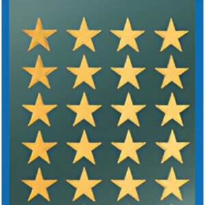 AVERY Zweckform ZDesign Stickers de Noël "étoiles", or