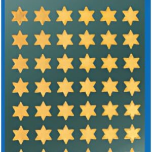 AVERY Zweckform ZDesign Stickers de Noël "étoiles", or