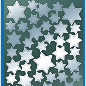 AVERY Zweckform ZDesign Stickers de Nöel "étoiles", argent