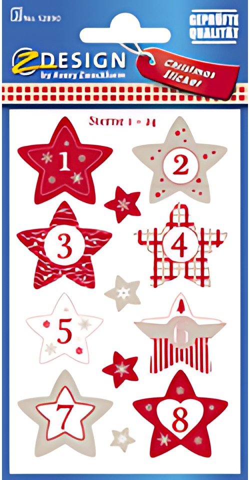Avery Zweckform ZDesign Stickers calendrier de l'Avent