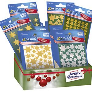 AVERY Zweckform ZDesign Sticker de Noël "Etoile", présentoir