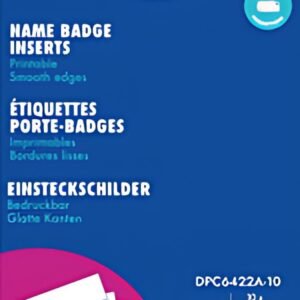 AVERY Insert imprimable pour badge, 190 g/m2, 65x30mm, blanc