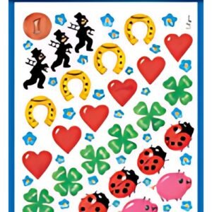 AVERY Zweckform ZDesign Sticker "coccinelle, trèfle & coeur"