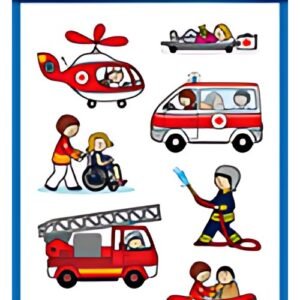 AVERY Zweckform Sticker ZDesign métiers pompier/policier