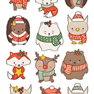 ZDesign KIDS Tatouages de Noël "Animaux"