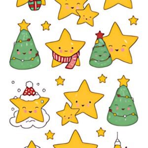 ZDesign KIDS Tatouages de Noël "Étoiles"
