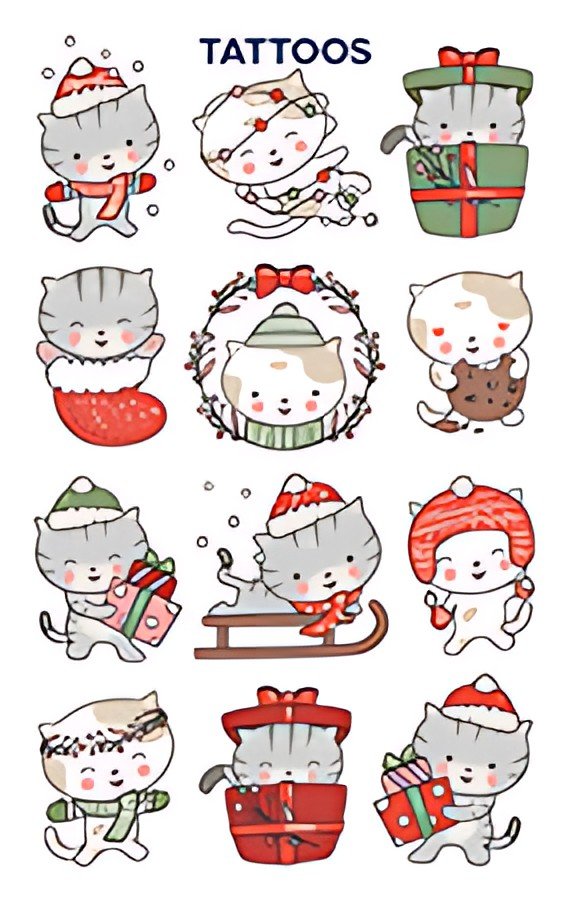 ZDesign KIDS Tatouages de Noël "Chats"
