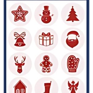 ZDesign Stickers de Noël "Dessins brillants"