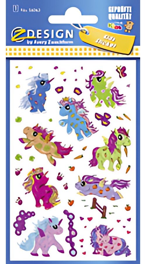 ZDesign KIDS Sticker glitter "licorne", coloré
