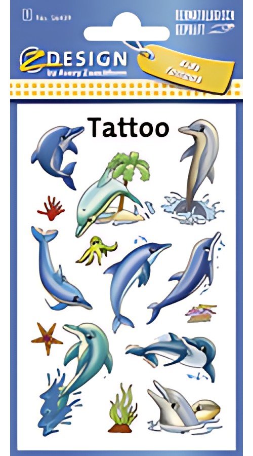 ZDesign KIDS Tatouage enfants "dauphins", coloré