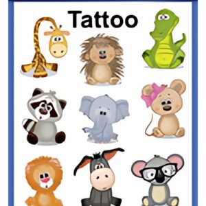ZDesign KIDS Tatouage "koala, giraffe, etc.", coloré