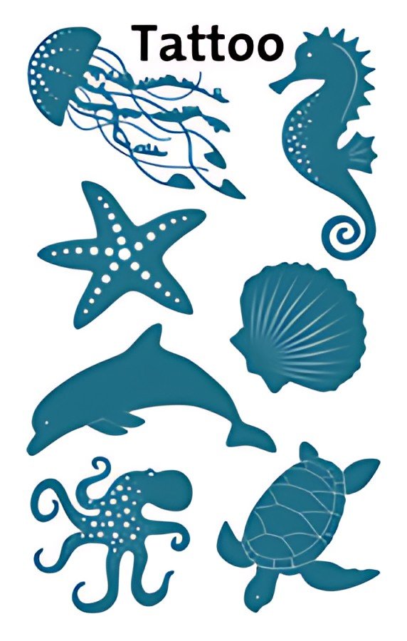 AVERY Zweckform ZDesign KIDS Tatouages "Vie marine"